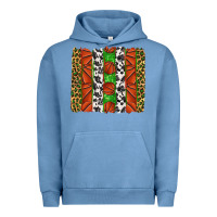 Pigment Pebble Blue basketball brush strokes Urban Hoodie - texasbilliewilder