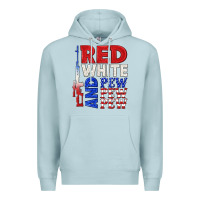 Blue Mist red white and pew pew pew Premium Hoodie - texasbilliewilder
