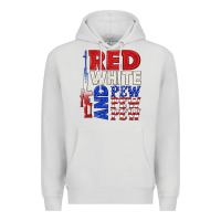 Dove Grey red white and pew pew pew Premium Hoodie - texasbilliewilder