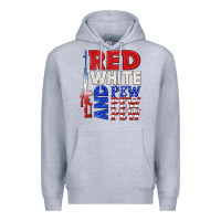 Red White And Pew Pew Pew Premium Hoodie | Teevron