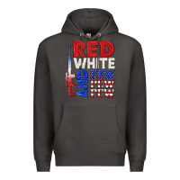 Smoke red white and pew pew pew Premium Hoodie - texasbilliewilder