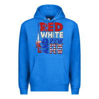 True Royal red white and pew pew pew Premium Hoodie - texasbilliewilder