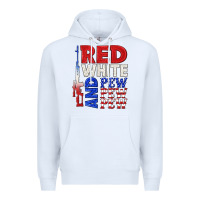 White red white and pew pew pew Premium Hoodie - texasbilliewilder