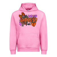 Fuchsia Pink little sister biggest fan basketball Urban Hoodie - Zillion Design Studio