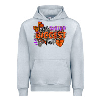 Heather Grey little sister biggest fan basketball Urban Hoodie - Zillion Design Studio