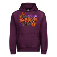 Mauve Wine little sister biggest fan basketball Urban Hoodie - Zillion Design Studio
