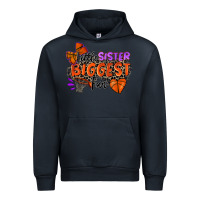 Navy little sister biggest fan basketball Urban Hoodie - Zillion Design Studio