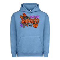 Pigment Pebble Blue little sister biggest fan basketball Urban Hoodie - Zillion Design Studio