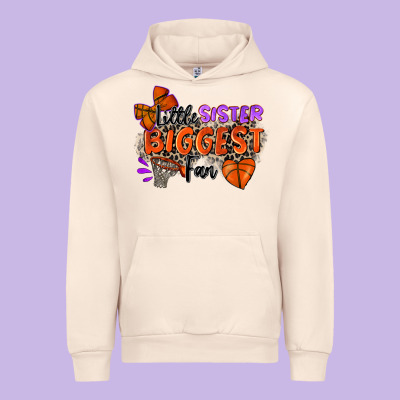 Urban Hoodie little sister biggest fan basketball