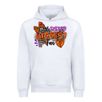 White little sister biggest fan basketball Urban Hoodie - Zillion Design Studio