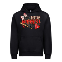 Black little sister biggest fan baseball Urban Hoodie - Zillion Design Studio