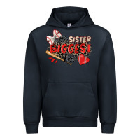 Navy little sister biggest fan baseball Urban Hoodie - Zillion Design Studio