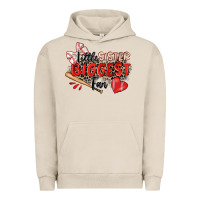 Pigment French Oak little sister biggest fan baseball Urban Hoodie - Zillion Design Studio