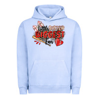 Pigment Grape Ice little sister biggest fan baseball Urban Hoodie - Zillion Design Studio