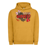 Pigment Peanut Butter little sister biggest fan baseball Urban Hoodie - Zillion Design Studio