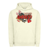 Pigment Pistachio little sister biggest fan baseball Urban Hoodie - Zillion Design Studio