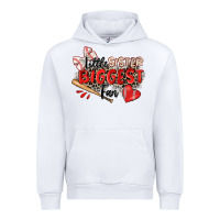 White little sister biggest fan baseball Urban Hoodie - Zillion Design Studio