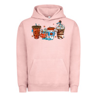 Pigment Salmon basketball coffee cups Urban Hoodie - texasbilliewilder