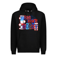 Black red white boozy billie wilder Premium Hoodie - texasbilliewilder