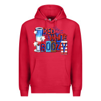 Cardinal red white boozy billie wilder Premium Hoodie - texasbilliewilder