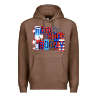 Chestnut red white boozy billie wilder Premium Hoodie - texasbilliewilder