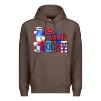 Coffee red white boozy billie wilder Premium Hoodie - texasbilliewilder