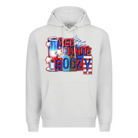 Dove Grey red white boozy billie wilder Premium Hoodie - texasbilliewilder