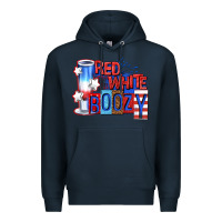 Navy red white boozy billie wilder Premium Hoodie - texasbilliewilder