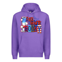 Purple red white boozy billie wilder Premium Hoodie - texasbilliewilder