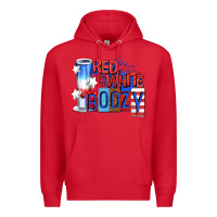 Red red white boozy billie wilder Premium Hoodie - texasbilliewilder