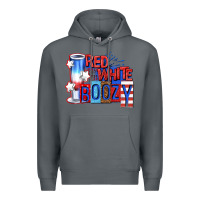Rock red white boozy billie wilder Premium Hoodie - texasbilliewilder