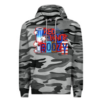 Slate Camo red white boozy billie wilder Premium Hoodie - texasbilliewilder