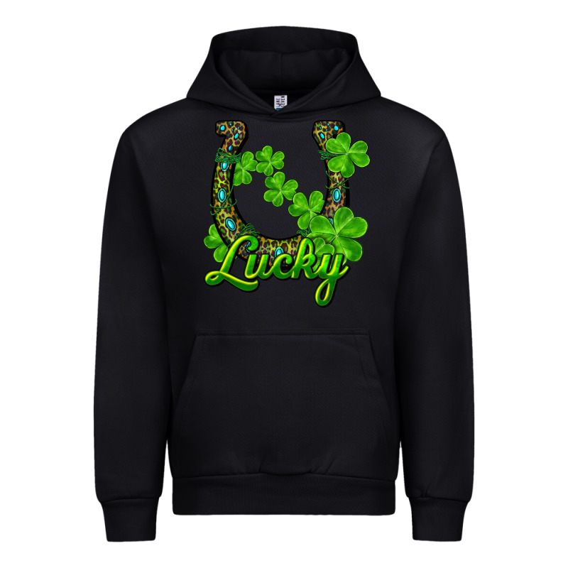 Lucky Shamrock Horseshoe Urban Hoodie by RanaPortraitStore | Teevron
