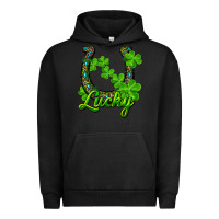 Pigment Black Lucky shamrock horseshoe Urban Hoodie - RanaPortraitStore