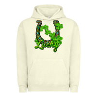Pigment Pistachio Lucky shamrock horseshoe Urban Hoodie - RanaPortraitStore