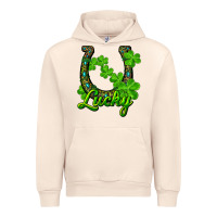 Sandshell Lucky shamrock horseshoe Urban Hoodie - RanaPortraitStore