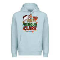 Blue Mist you serious clark Premium Hoodie - Zillion Design Studio