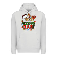 Dove Grey you serious clark Premium Hoodie - Zillion Design Studio