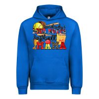 Cobalt somebody's loud mouth softball mama Urban Hoodie - Zillion Design Studio