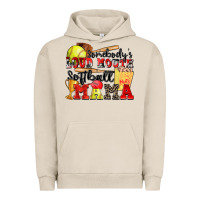 Pigment French Oak somebody's loud mouth softball mama Urban Hoodie - Zillion Design Studio