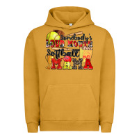 Pigment Peanut Butter somebody's loud mouth softball mama Urban Hoodie - Zillion Design Studio