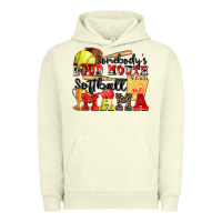 Pigment Pistachio somebody's loud mouth softball mama Urban Hoodie - Zillion Design Studio