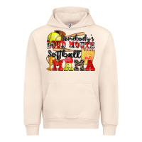 Sandshell somebody's loud mouth softball mama Urban Hoodie - Zillion Design Studio