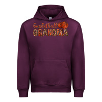 Mauve Wine basketball grandma with leopard Urban Hoodie - texasbilliewilder