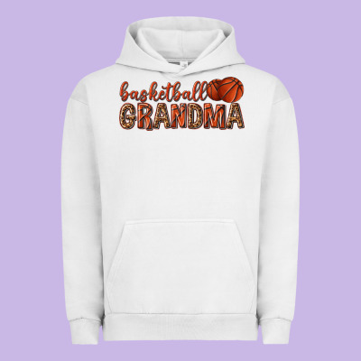 Urban Hoodie basketball grandma with leopard