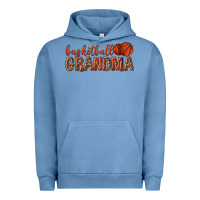 Pigment Pebble Blue basketball grandma with leopard Urban Hoodie - texasbilliewilder