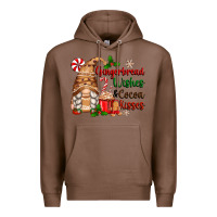 Chestnut gingerbread wishes and cocoa kisses Premium Hoodie - Zillion Design Studio