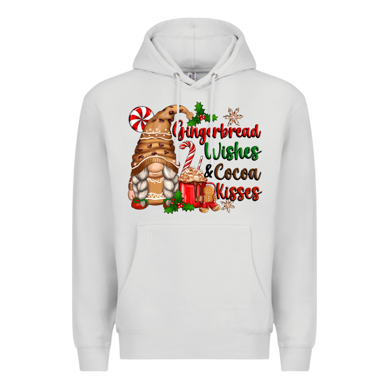 Gingerbread Wishes And Cocoa Kisses Premium Hoodie by Zillion Design Studio | Teevron