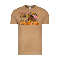 Vintage Camel Just A Girl Who Loves Pumpkin Spice Cowgirl Vintage Tee - Artiststas