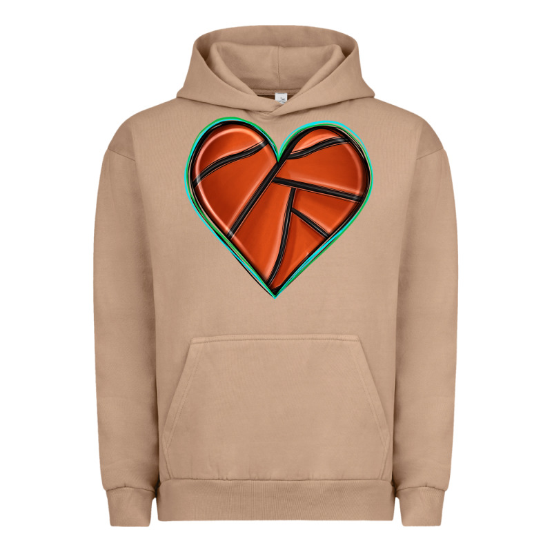 Basketball Heart Urban Hoodie by texasbilliewilder | Teevron